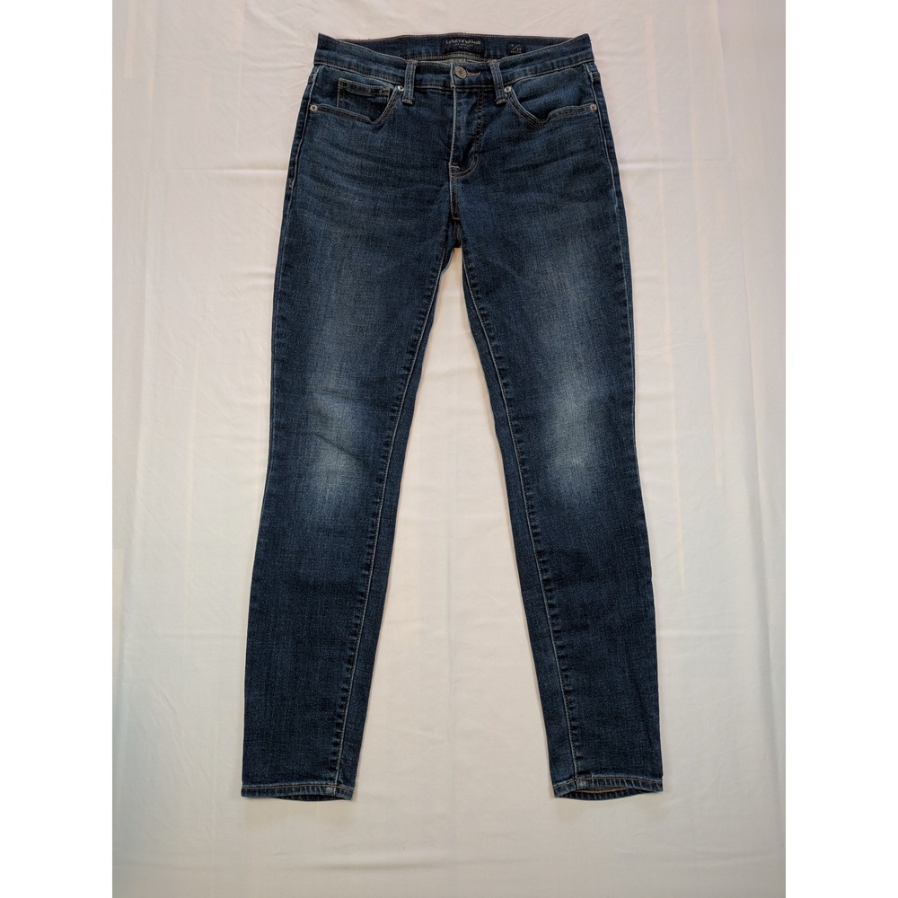 Lucky Brand Ava Mid Rise Skinny Jeans Dark Wash Blue Size 2/26 Regular